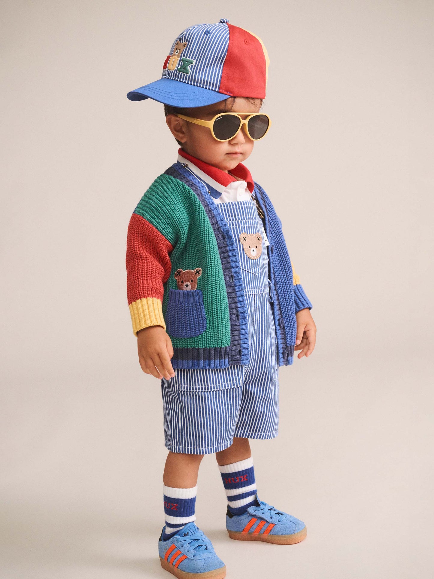 CARPENTER SHORTALL - COBALT STRIPE