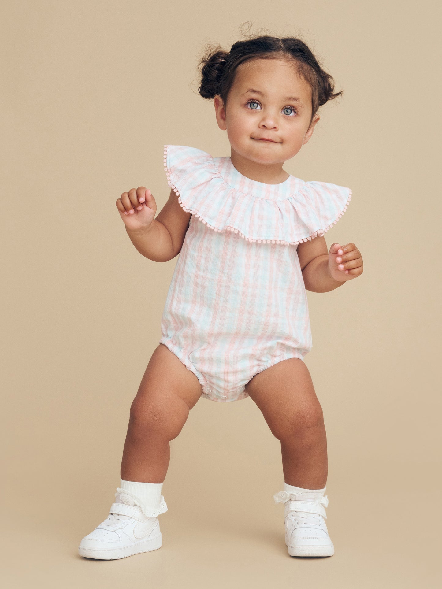 JEWEL CHECK PLAYSUIT - MULTI