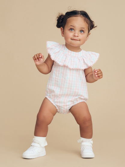 JEWEL CHECK PLAYSUIT - MULTI