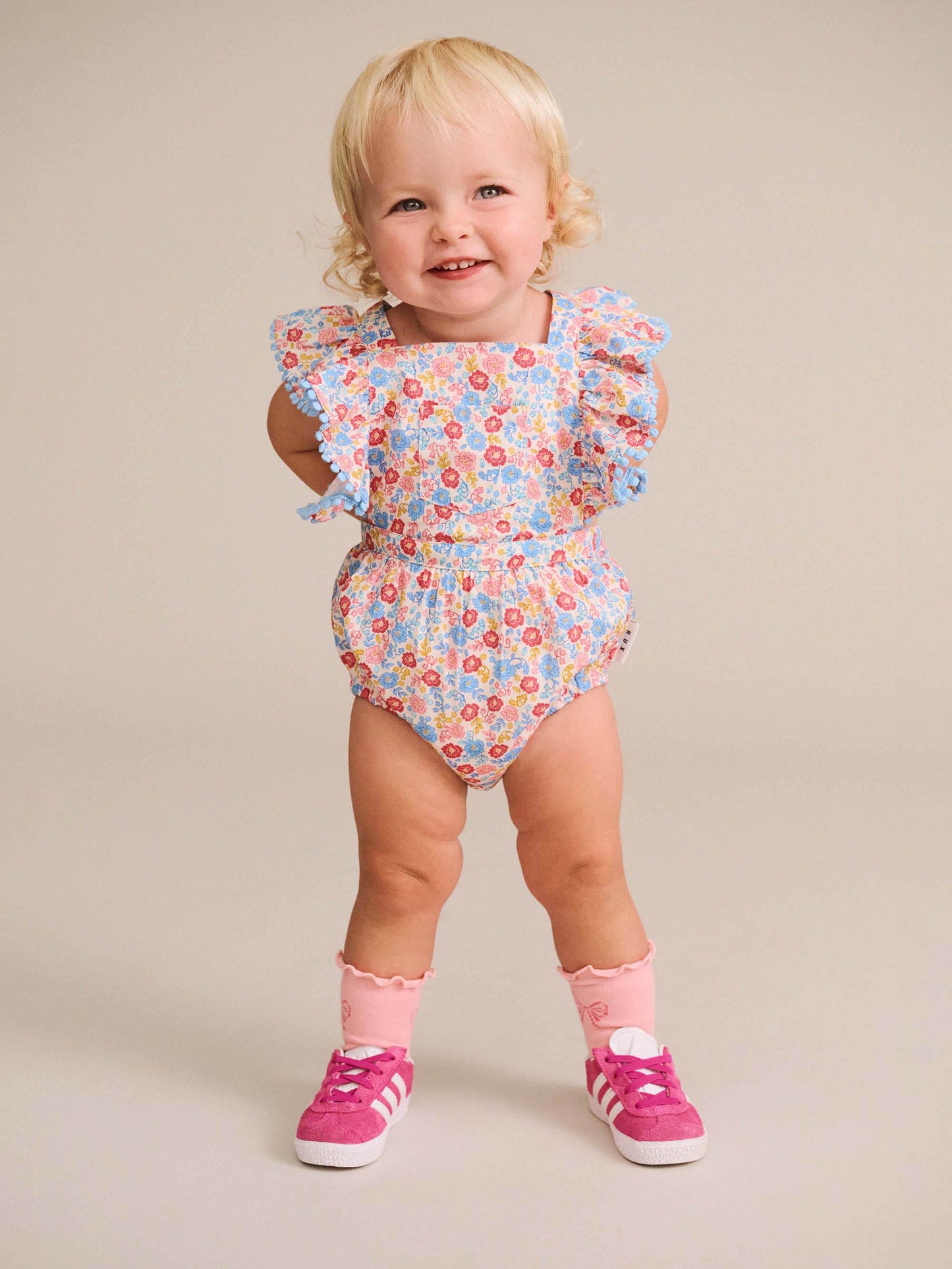 VINTAGE FLORAL PLAYSUIT - MULTI