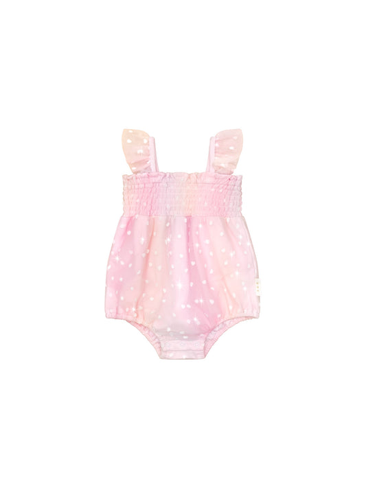 SWEETHEART FRILL TULLE PLAYSUIT - PASTEL RAINBOW