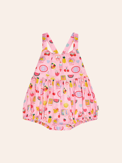 BEACH CLUB PARADISE TIE ROMPER - CUPCAKE PINK