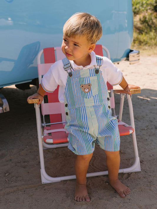BEACH CLUB HUX VARIEGATED STRIPE SHORTALL