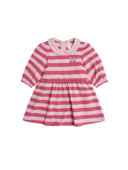 CHERRY PIE PUFF SLEEVE DRESS - CHERRY APRICOT