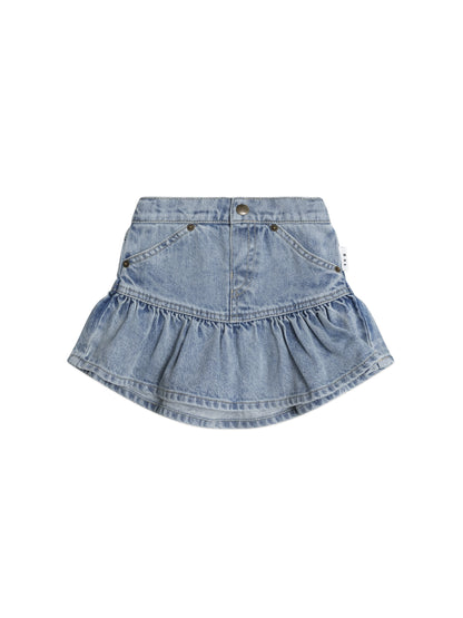 DREAMY DENIM FRILLY SKIRT