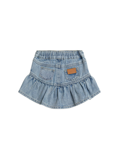 DREAMY DENIM FRILLY SKIRT