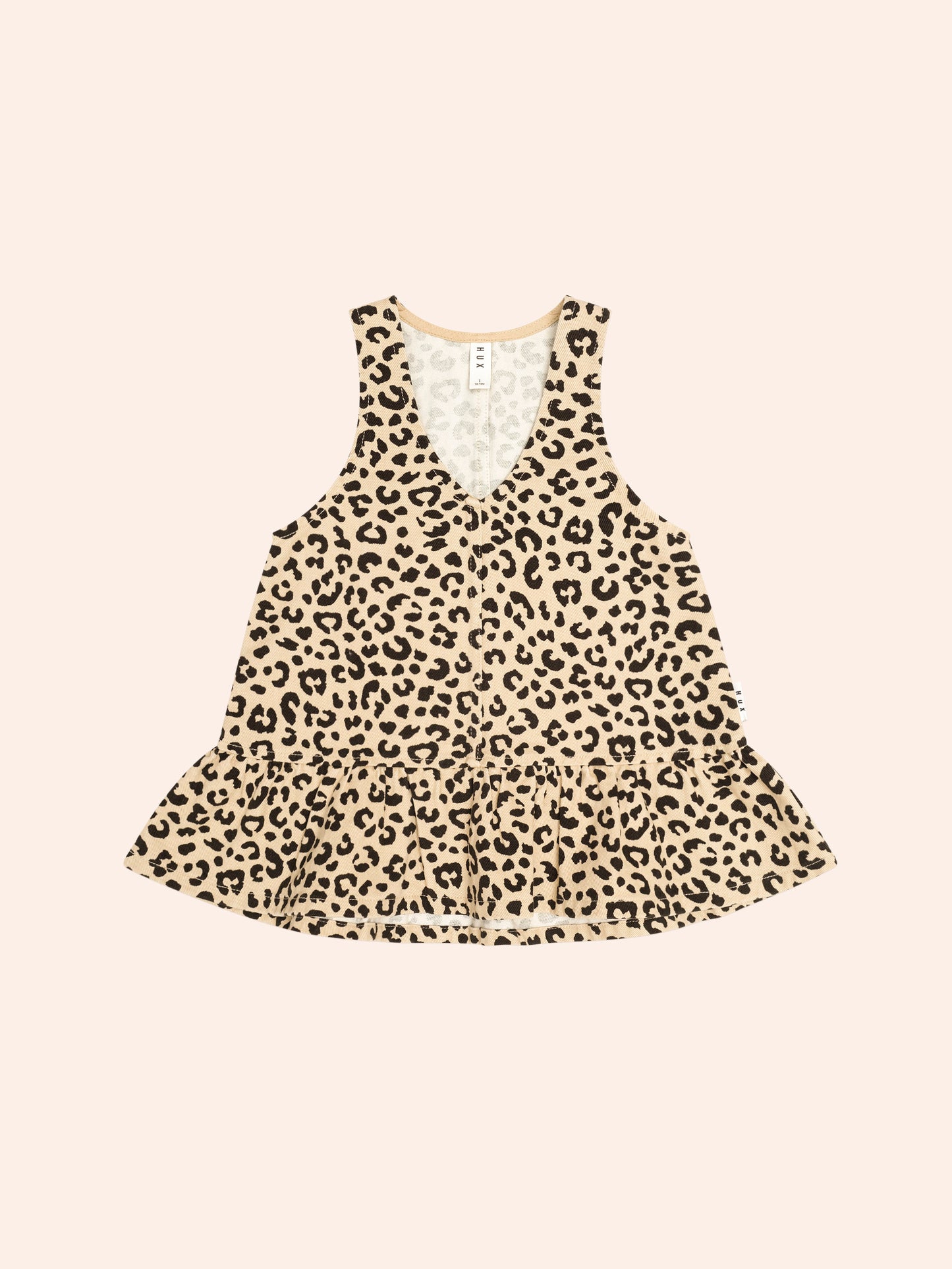 LEOPARD FRILL DRESS - ANIMAL