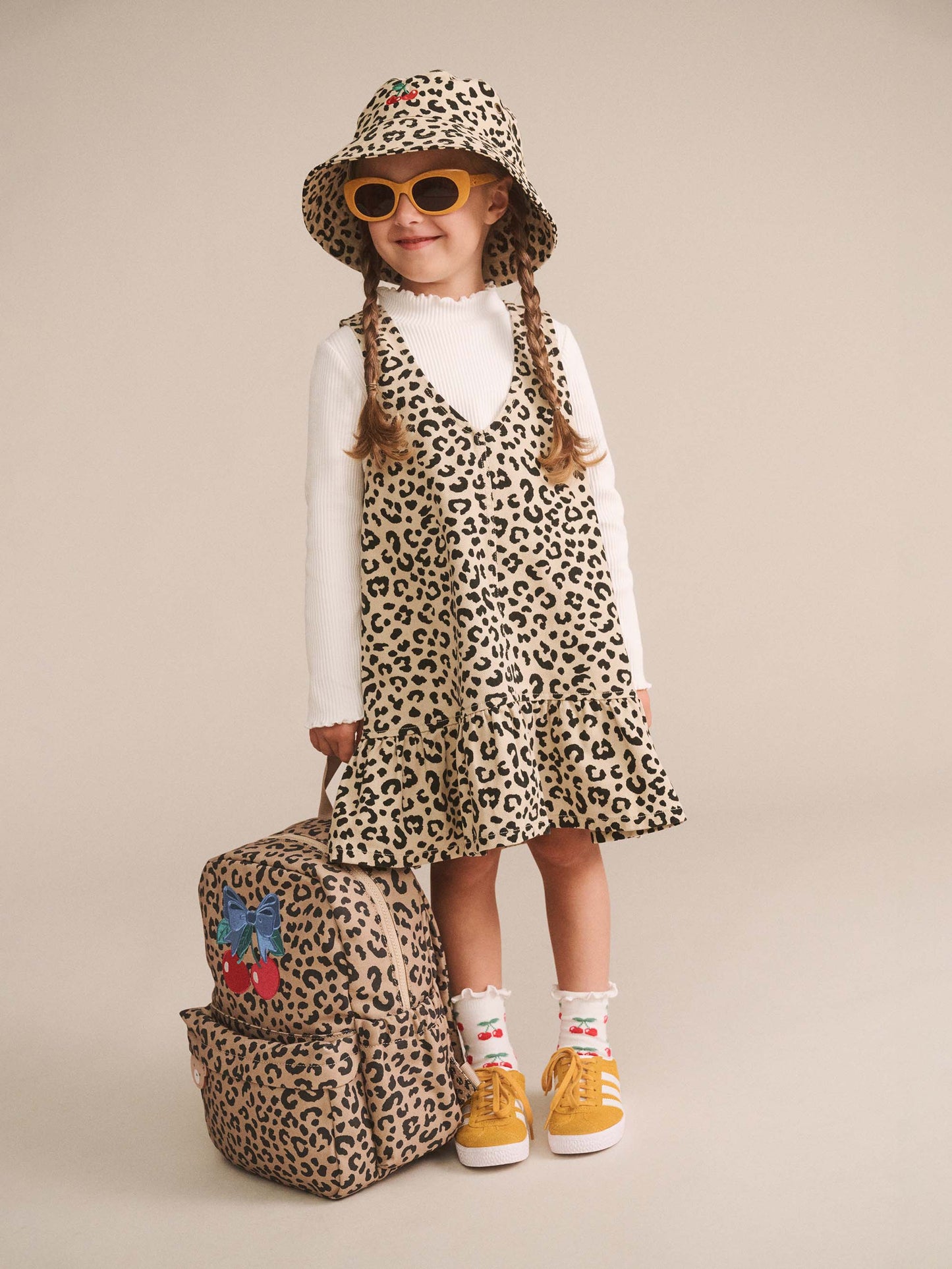 LEOPARD FRILL DRESS - ANIMAL