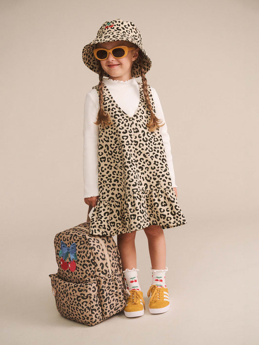 LEOPARD FRILL DRESS - ANIMAL