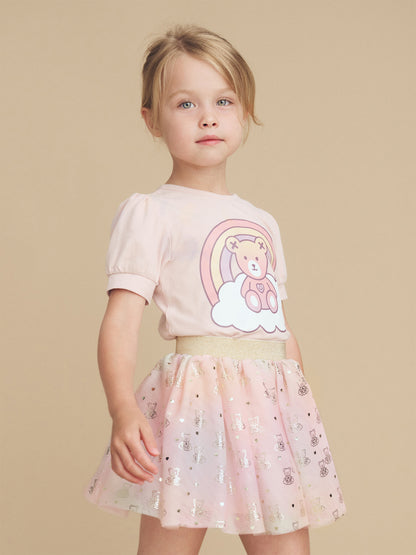CLOUD BEAR TULLE SKIRT - MULTI