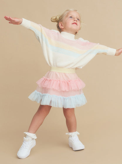 RAINBOW TULLE SKIRT - MULTI