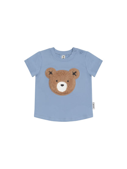 FURRY HUX T-SHIRT CORNFLOWER - CORNFLOWER