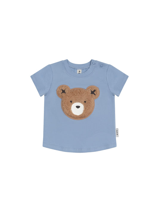 FURRY HUX T-SHIRT CORNFLOWER - CORNFLOWER