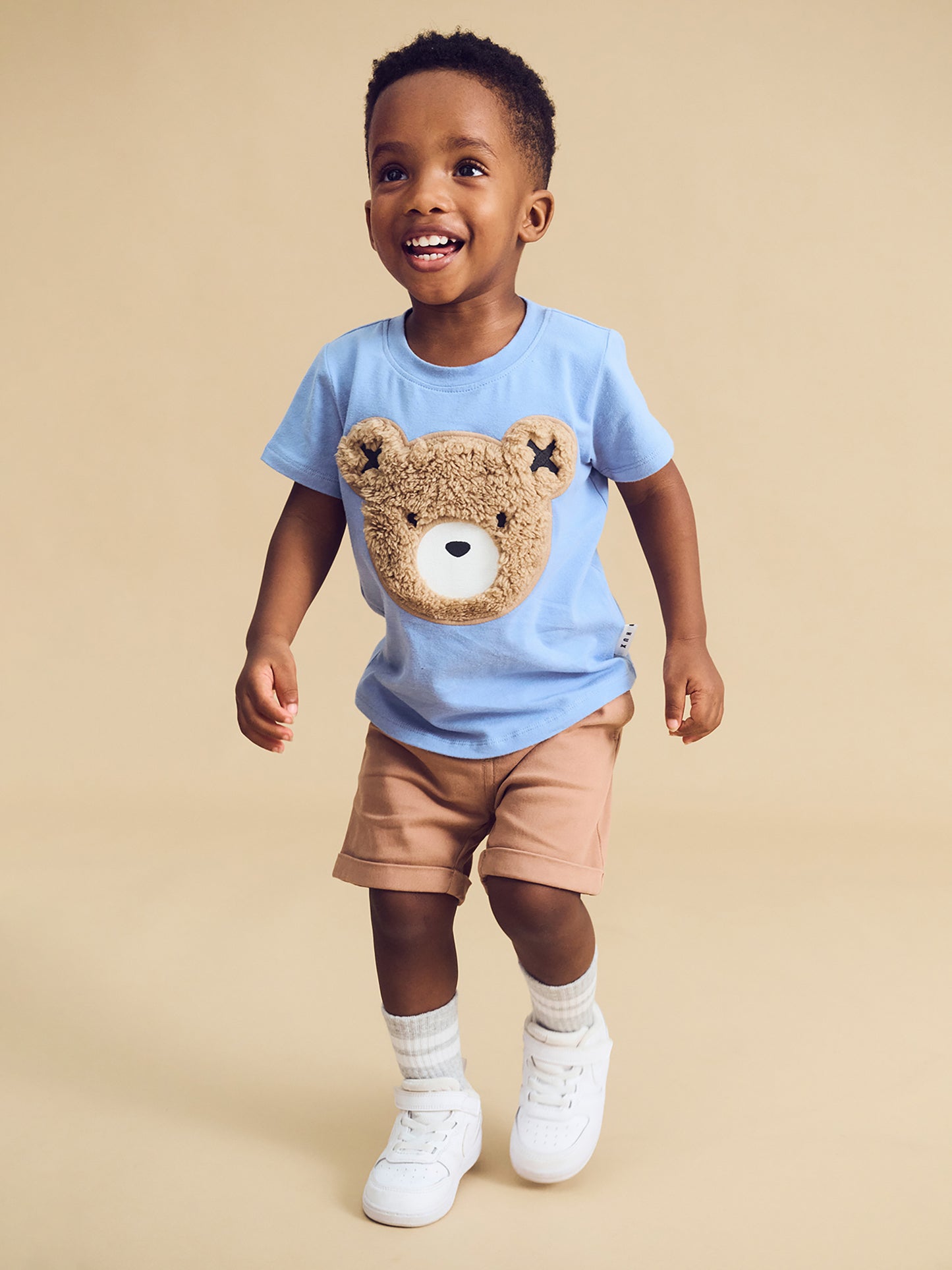 FURRY HUX T-SHIRT CORNFLOWER - CORNFLOWER