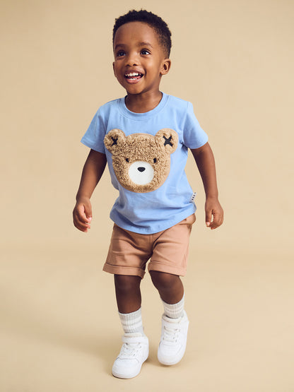 FURRY HUX T-SHIRT CORNFLOWER - CORNFLOWER
