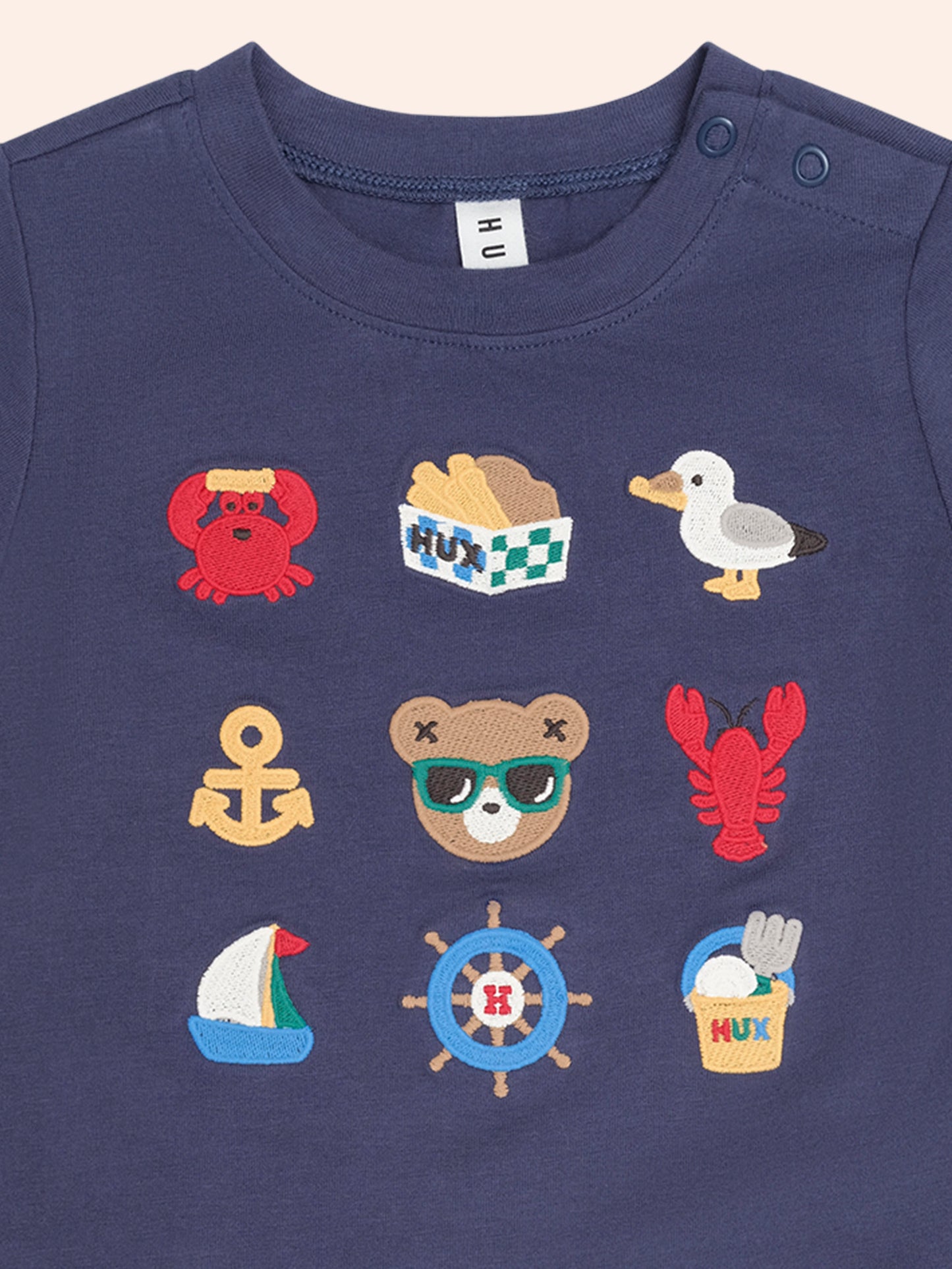 NAUTICAL EMB TEE- INK