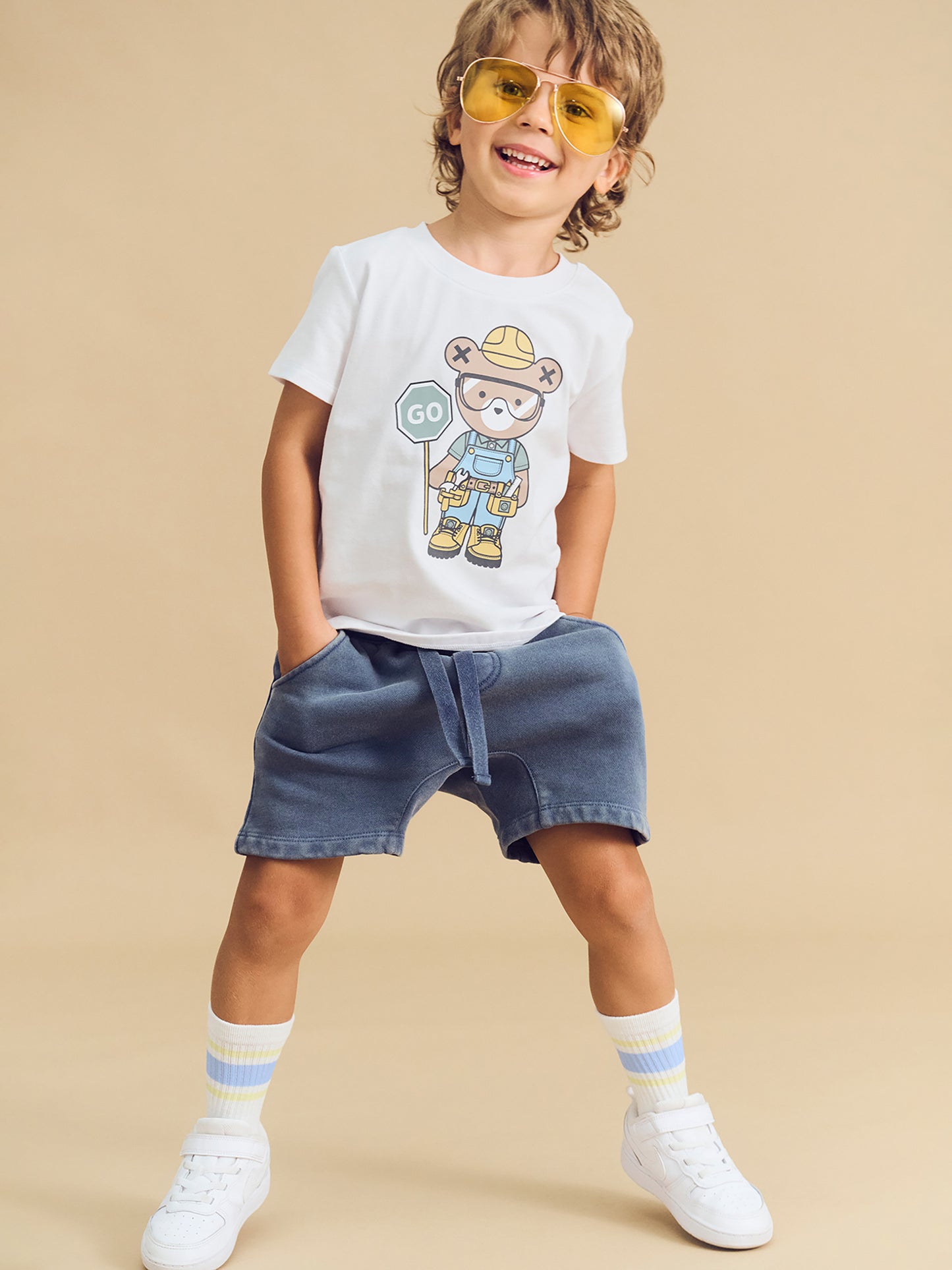ROADWORKS HUX T-SHIRT - WHITE