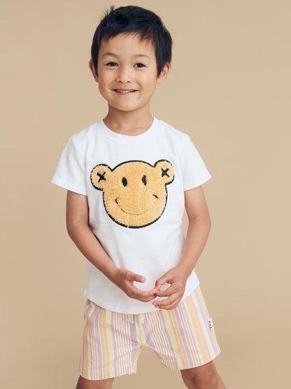 SMILE BEAR T-SHIRT  - WHITE