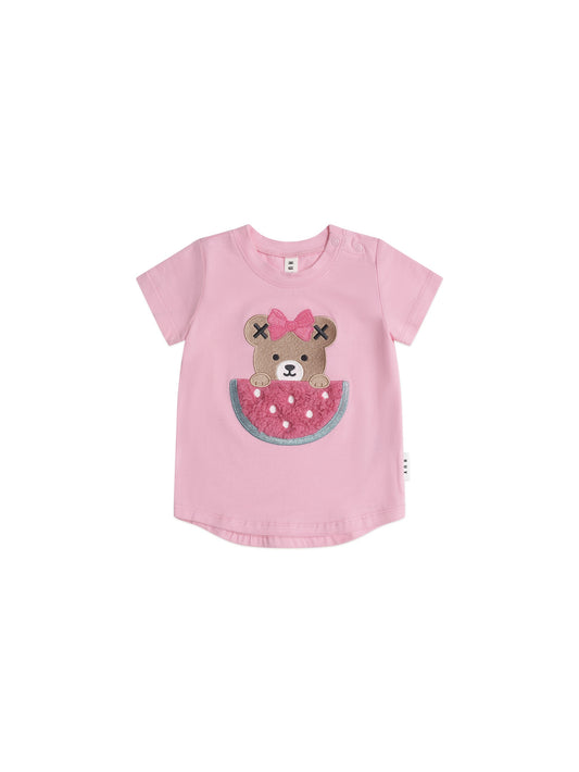 I CARRIED A WATERMELON HUXETTE TEE - STRAWBERRY