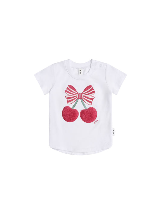CHERRY PIE TEE- WHITE