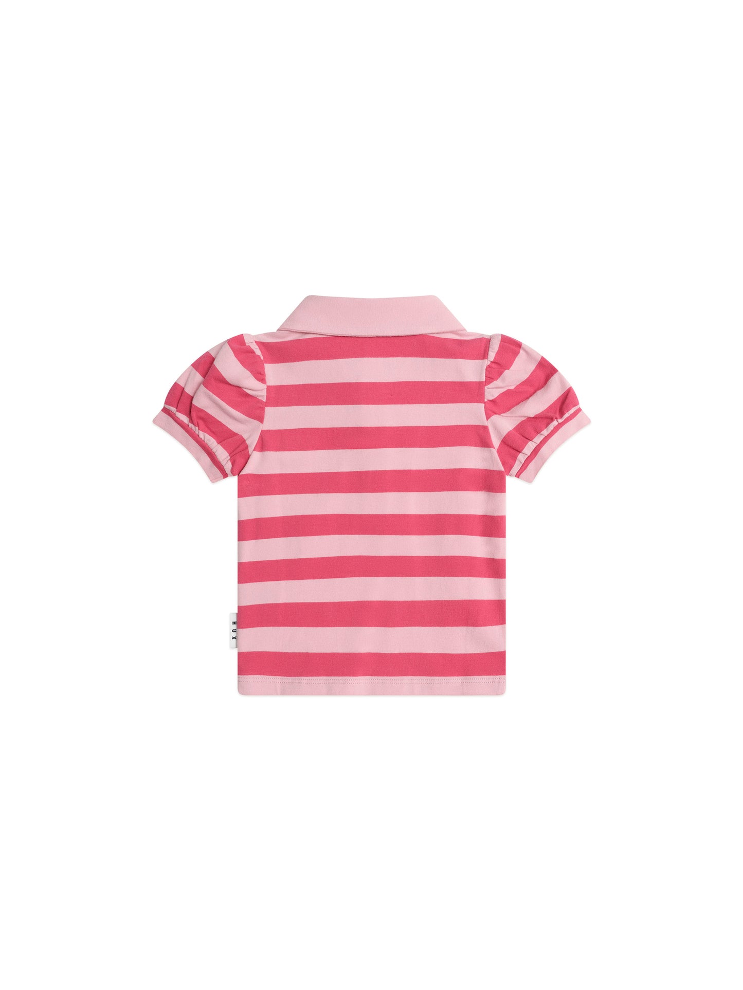 CHERRY PIE PUFF SLEEVE POLO TEE - CHERRY APRICOT
