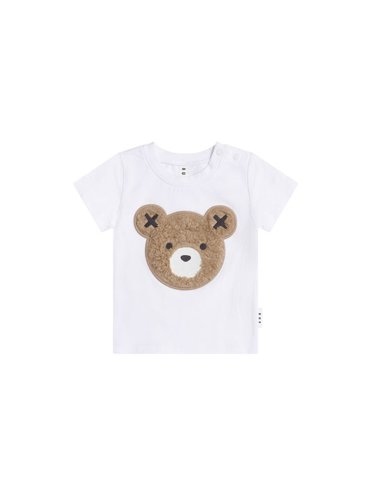FURRY HUXBEAR TEE - CRISP WHITE