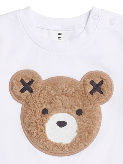 FURRY HUXBEAR TEE - CRISP WHITE