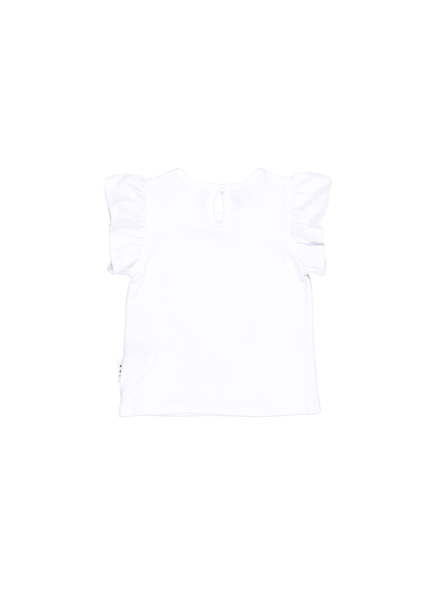 MYSTIC UNICORN FRILL T-SHIRT - WHITE