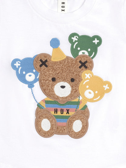 PARTY HUX T-SHIRT  - WHITE