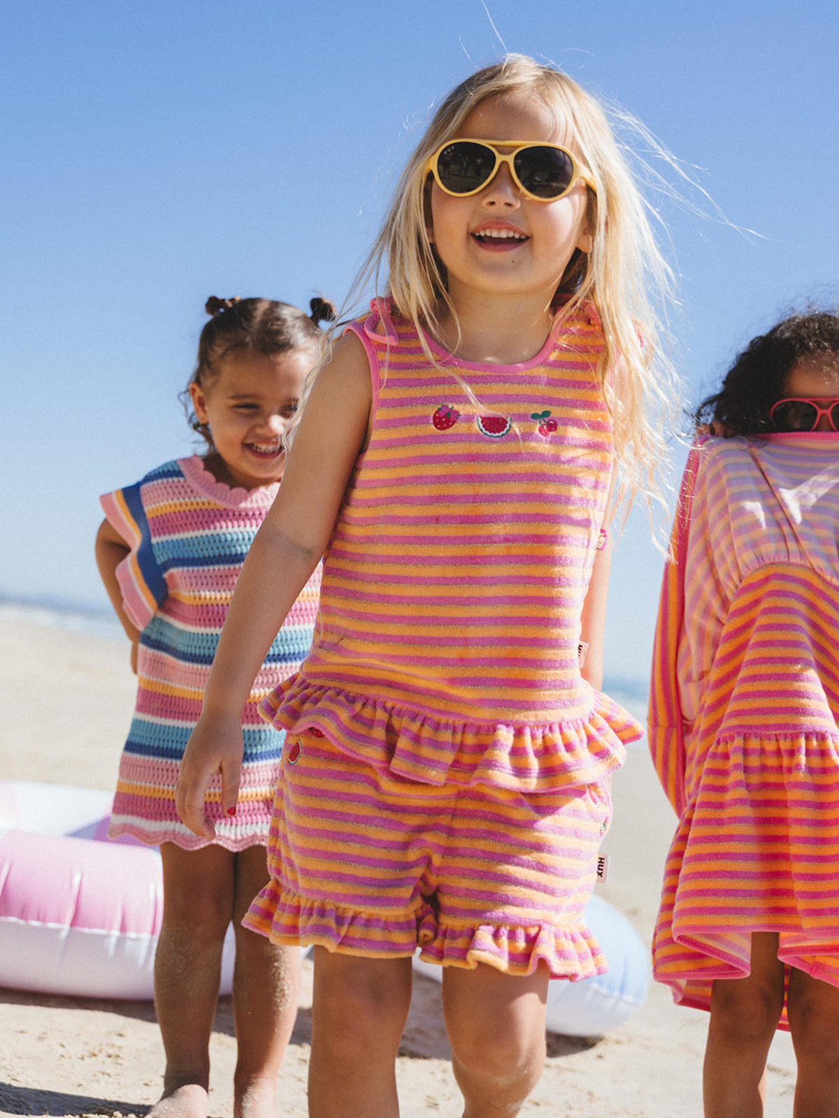TROPICAL FRUIT STRIPE TOP