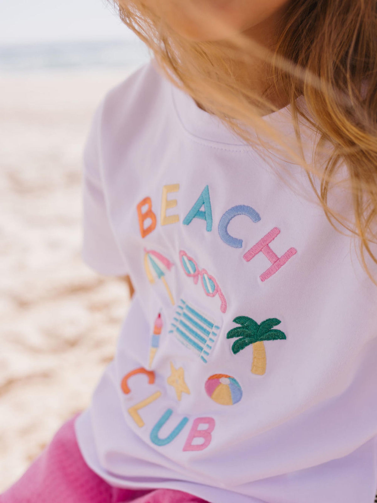 BEACH CLUB DROP SHOULDER TEE