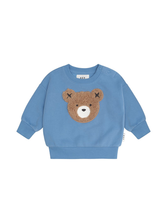 FURRY HUX SWEATSHIRT - BRIGHT BLUE