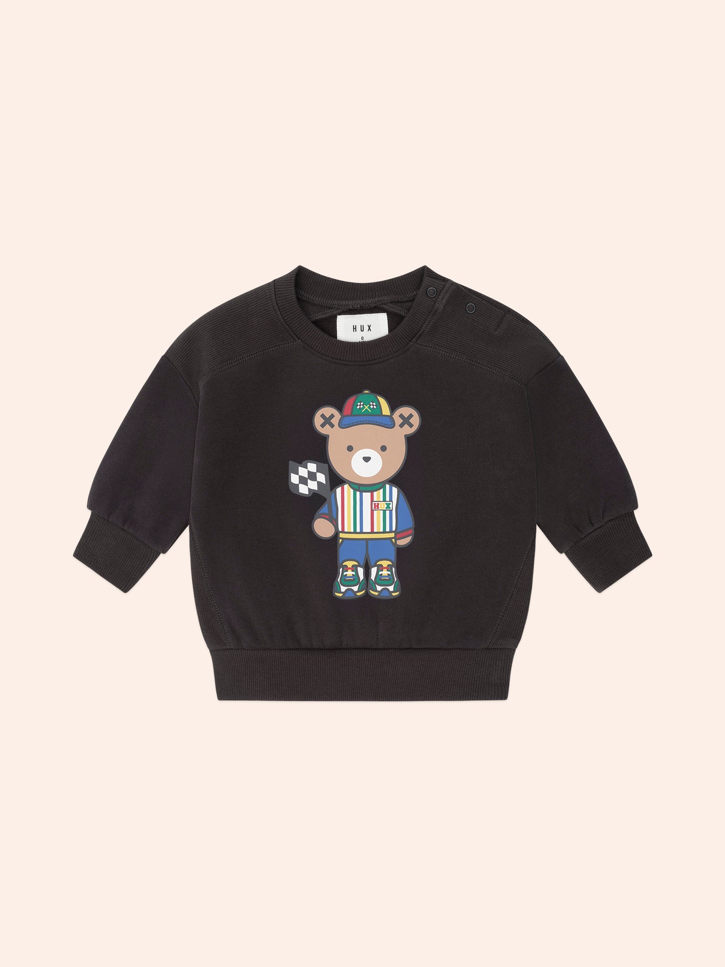 MOTORSPORT HUX PANEL SWEATSHIRT - SOFT BLACK