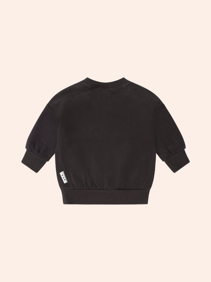 MOTORSPORT HUX PANEL SWEATSHIRT - SOFT BLACK