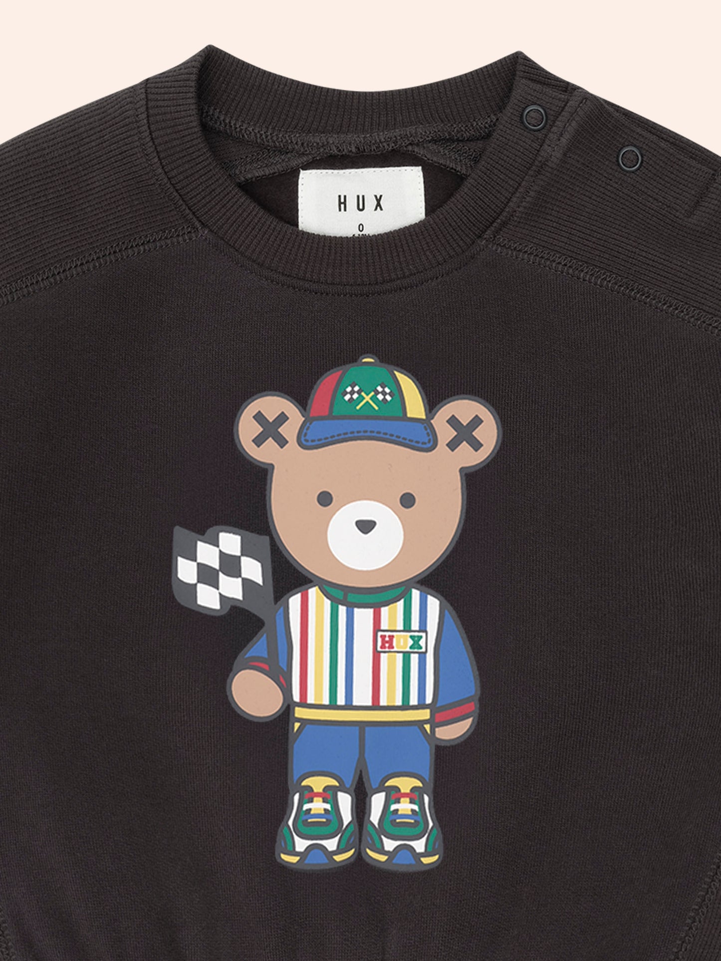 MOTORSPORT HUX PANEL SWEATSHIRT - SOFT BLACK