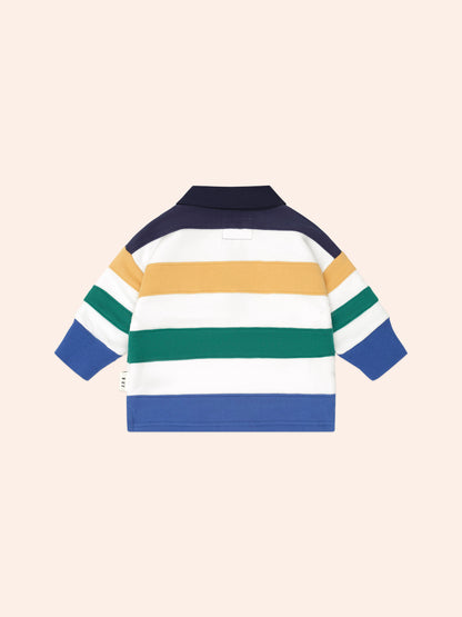 COLOUR BLOCK PANELLED RUGBY - MULTI