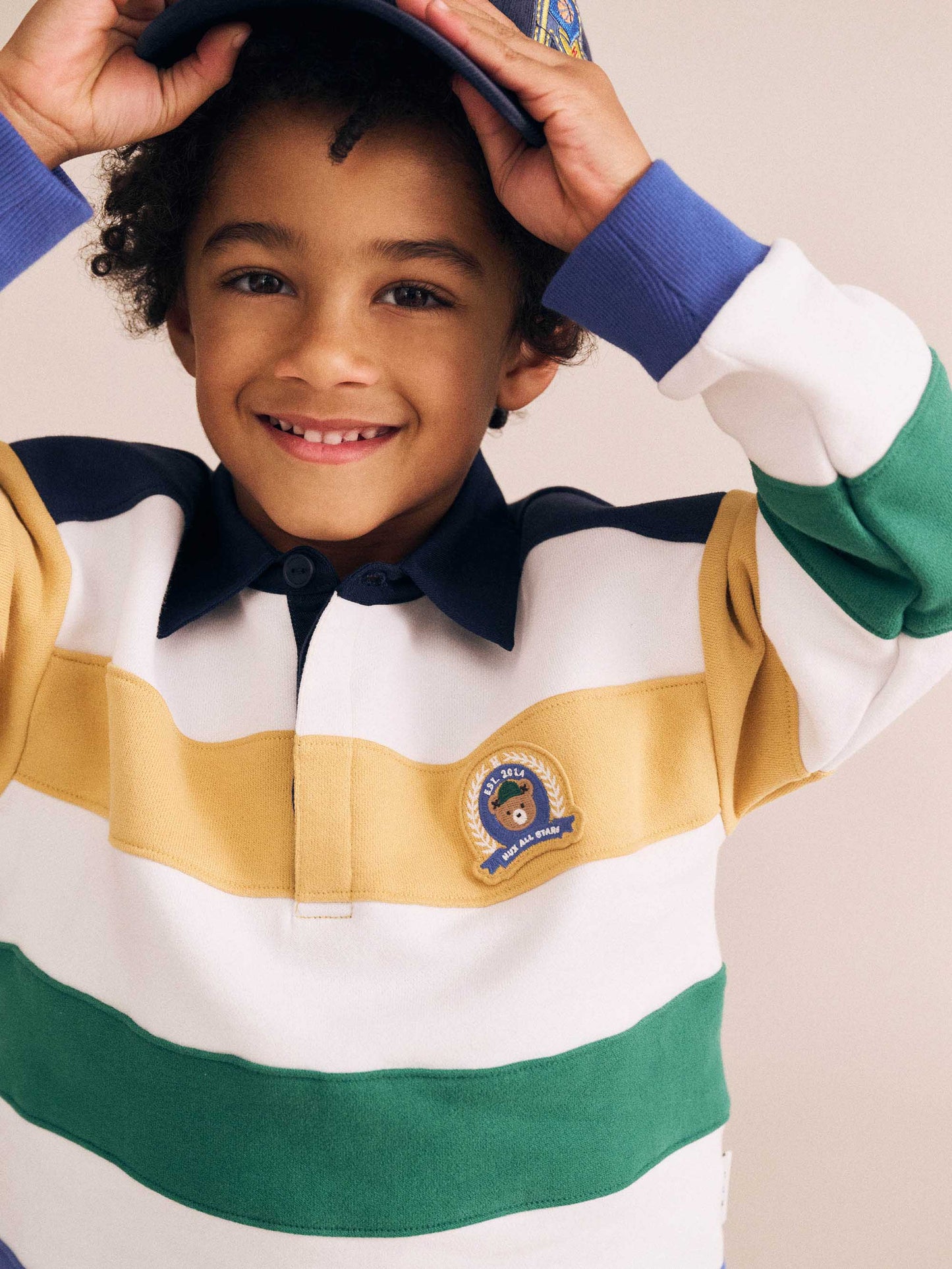 COLOUR BLOCK PANELLED RUGBY - MULTI