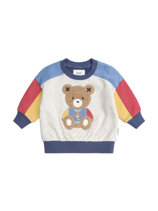 VARSITY HUXBEAR SPLICED SWEATSHIRT - MULTI