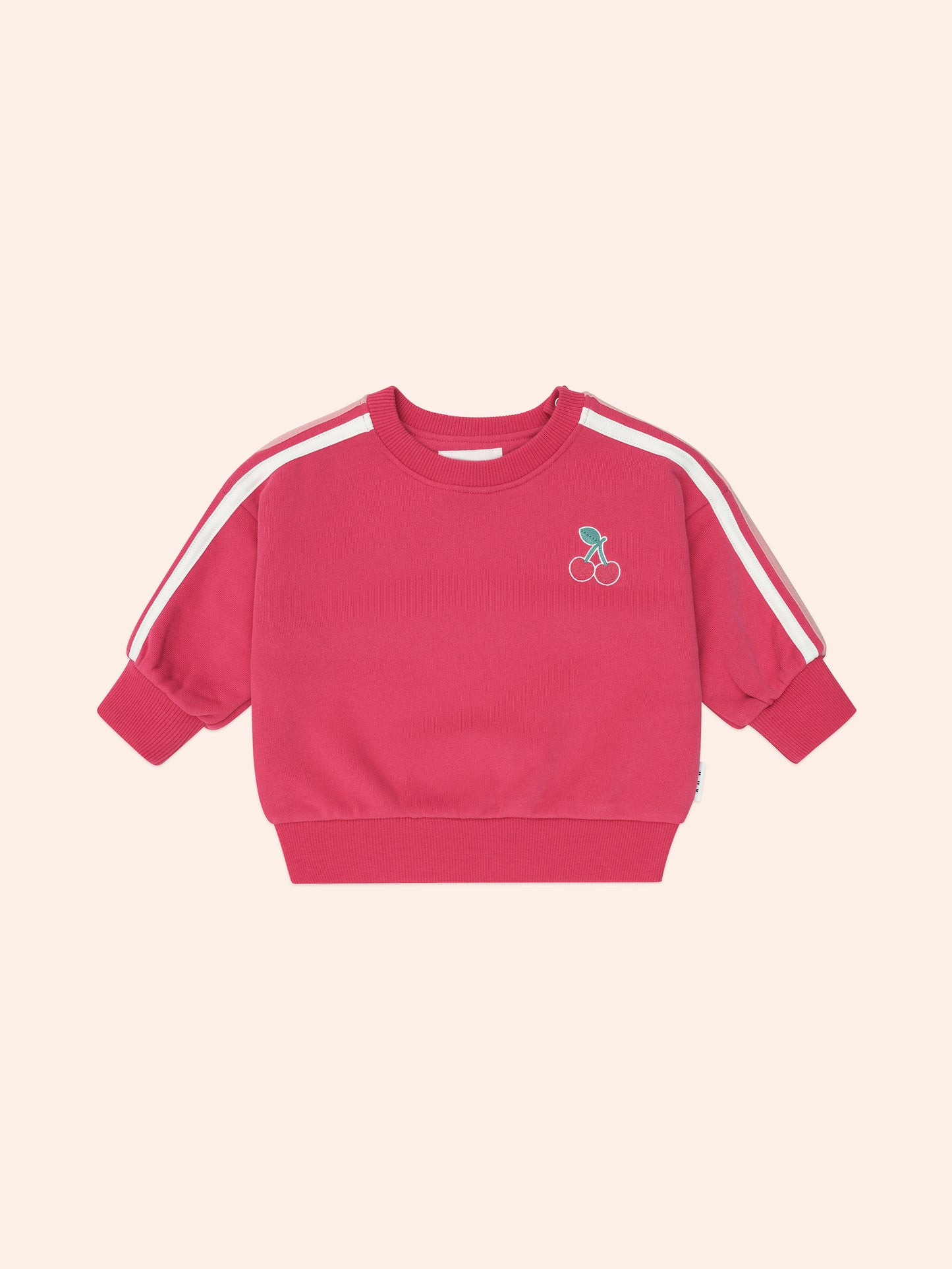 CHERRY RACER STRIPE SWEATSHIRT