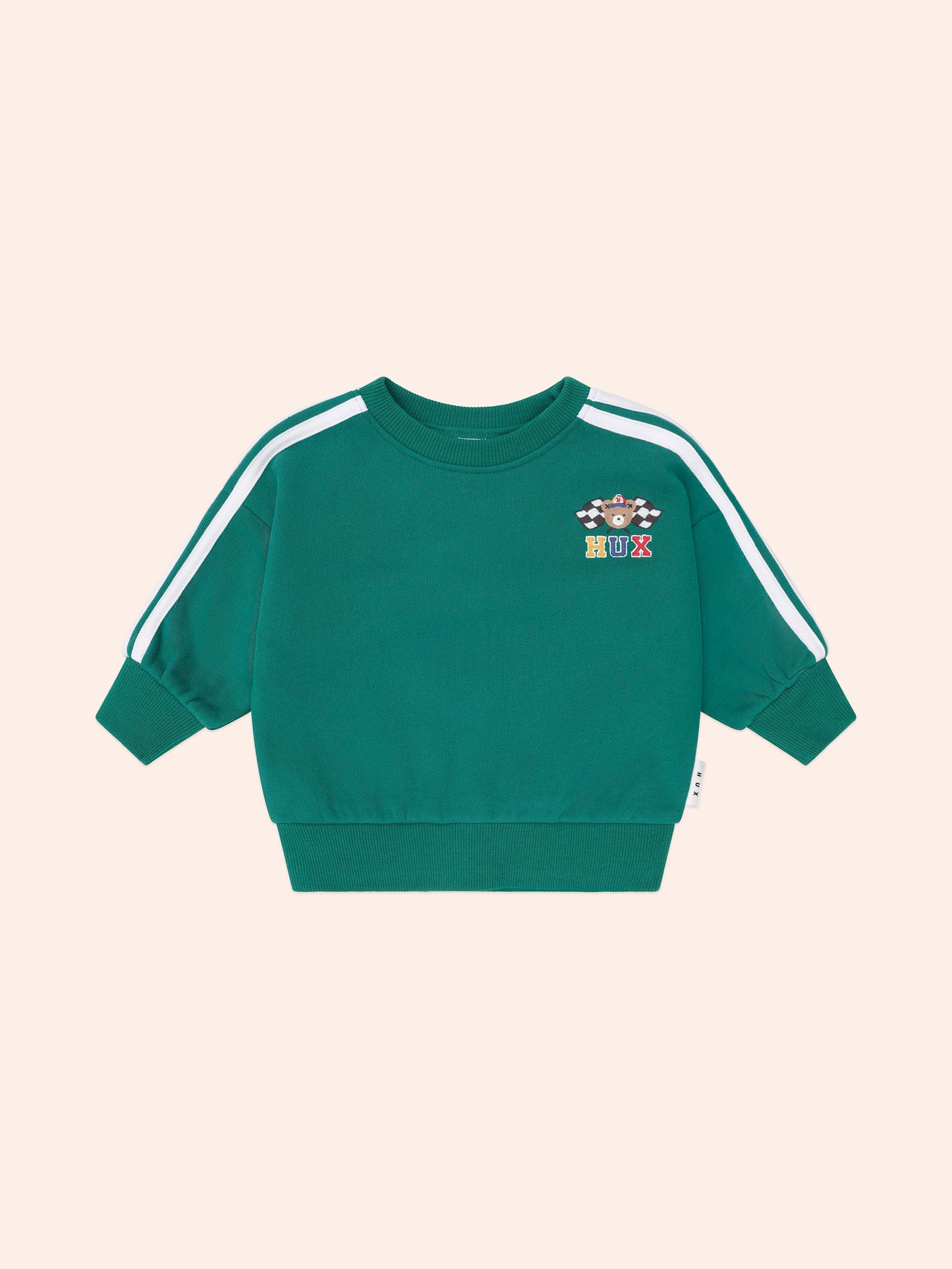 RACER STRIPE SWEATSHIRT - EMERALD