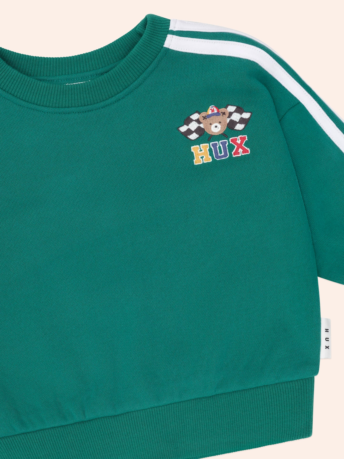 RACER STRIPE SWEATSHIRT - EMERALD