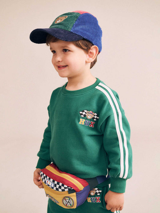 RACER STRIPE SWEATSHIRT - EMERALD