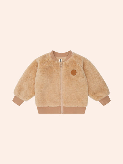 VARSITY HUX FUR JACKET - BEAR