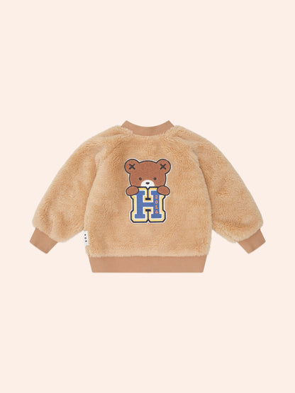 VARSITY HUX FUR JACKET - BEAR
