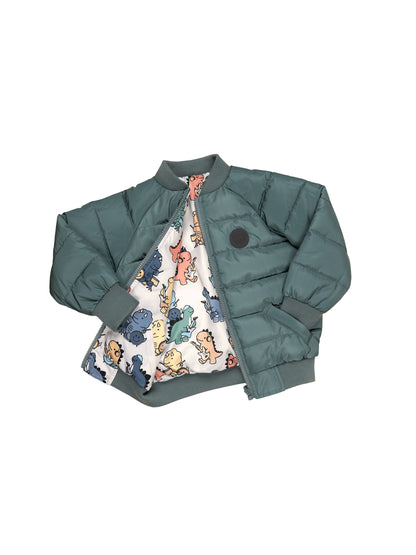 DINO BAND REVERSIBLE BOMBER - LIGHT SPRUCE