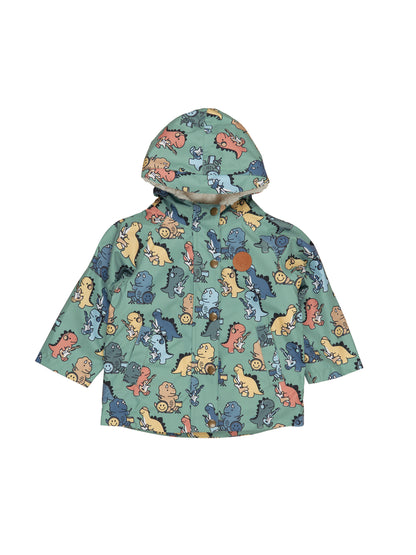 DINO BAND RAINCOAT  - WINTER GREEN