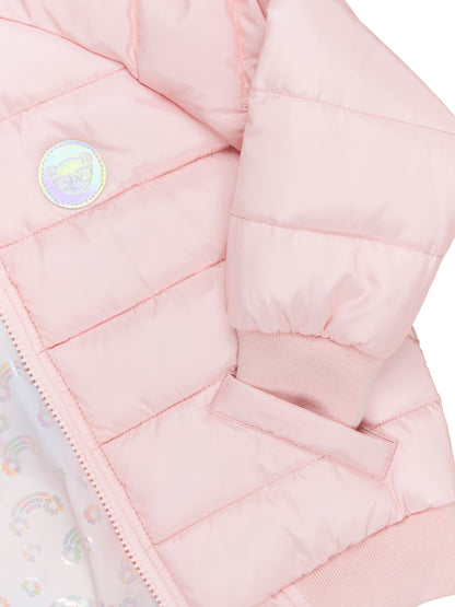 RAINBOW REVERSIBLE BOMBER - ROSEBUD