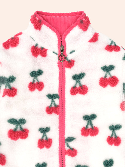 VERY CHERRY SHERPA JACKET