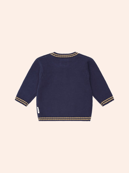 BALLER HUX TIPPED PULLOVER - NAVY