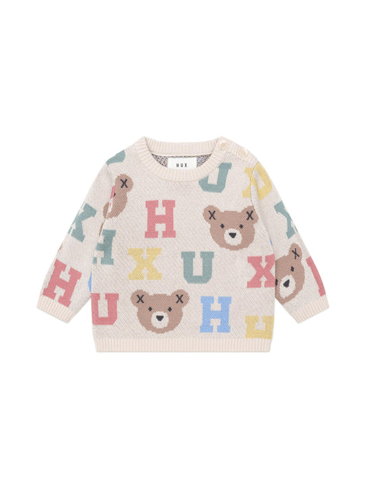HUX ALPHABET KNIT JUMPER - MULTI